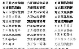 方正字体,传承与创新的艺术之旅